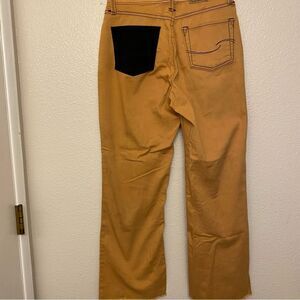 Levis woman’s tan camel up cycled black picked wide leg denim jeans-8 medium